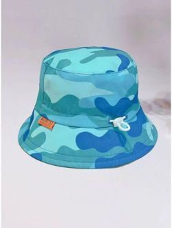 Boys Camo Print Bucket Hat