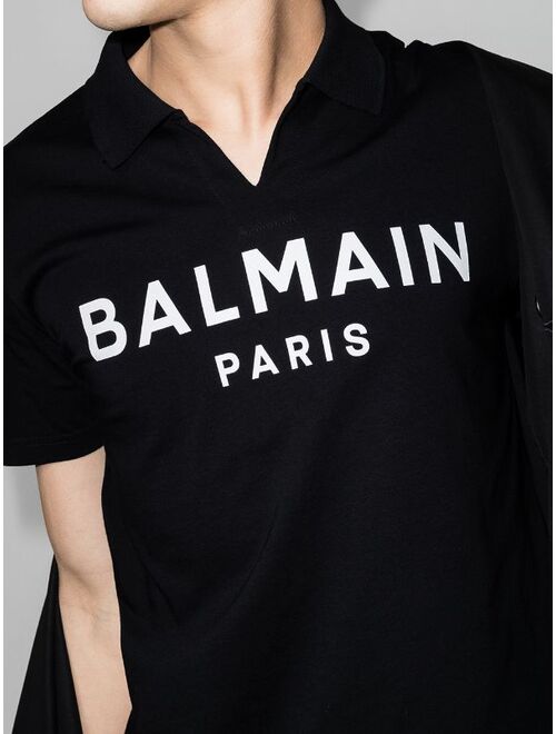 Balmain logo-print polo shirt