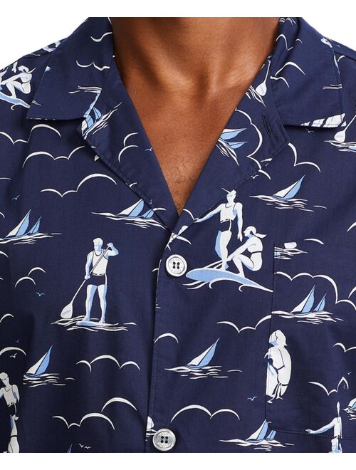 Polo Ralph Lauren Men's Woven Beach Print Pajama Top