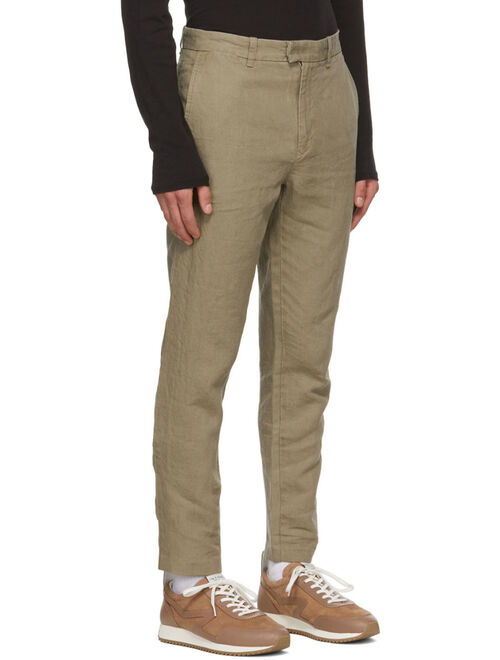 rag & bone Green Linen Trousers