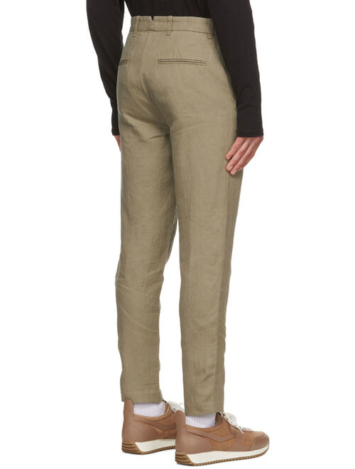 rag & bone Green Linen Trousers