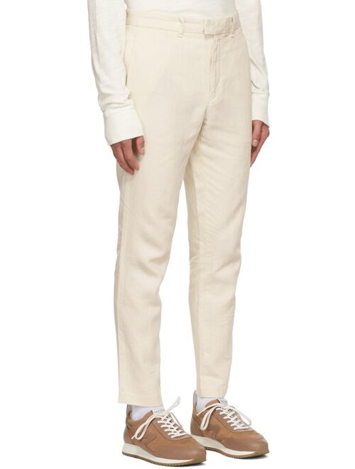 rag & bone Off-White Linen Trousers