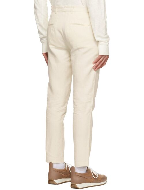 rag & bone Off-White Linen Trousers
