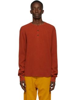 Orange Waffle Devon Henley