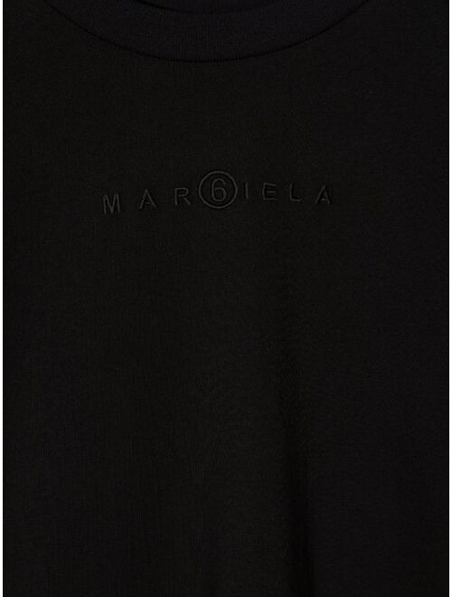 MM6 Maison Margiela Kids Double T-shirt asymmetric dress