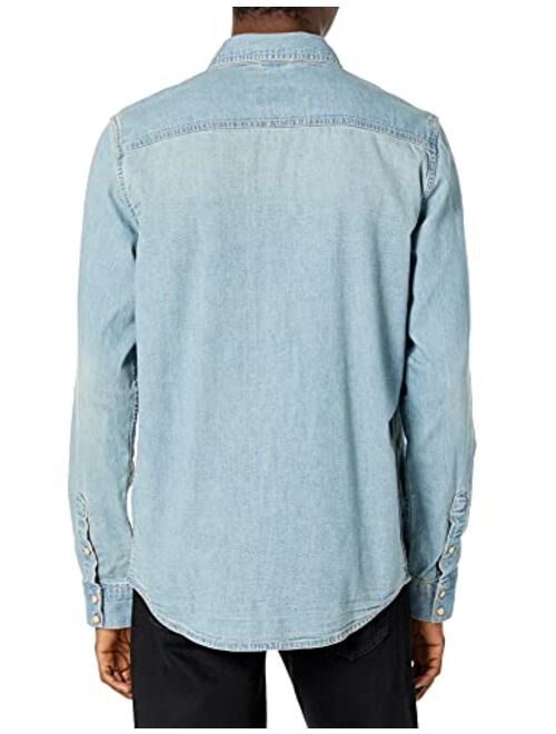 Buffalo David Bitton Men's Long Sleeve Solid Button Down