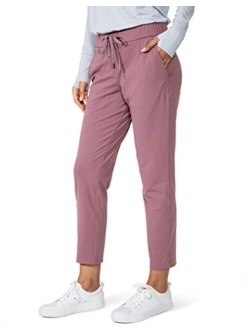 Women's Pants with Deep Pockets 7/8 Stretch Sweatpants for Women Athletic, Golf, Lounge, Work