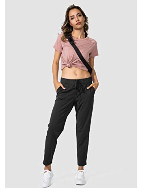 G Gradual Women's Pants with Deep Pockets 7/8 Stretch Sweatpants for Women Athletic, Golf, Lounge, Work