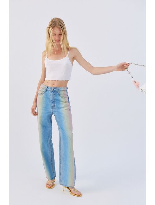 BDG High-Waisted Rainbow Ombre Baggy Jean For Women