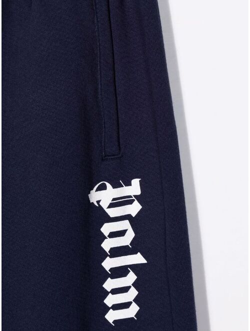 Palm Angels Kids logo-print relaxed track pants