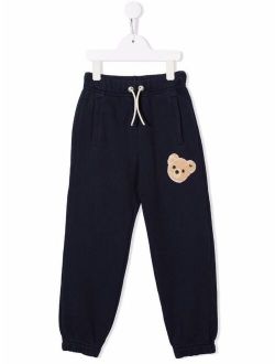 Kids bear motif track pants