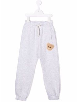 Kids bear motif track pants