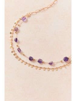 Ashlyn Genuine Stone Layer Necklace