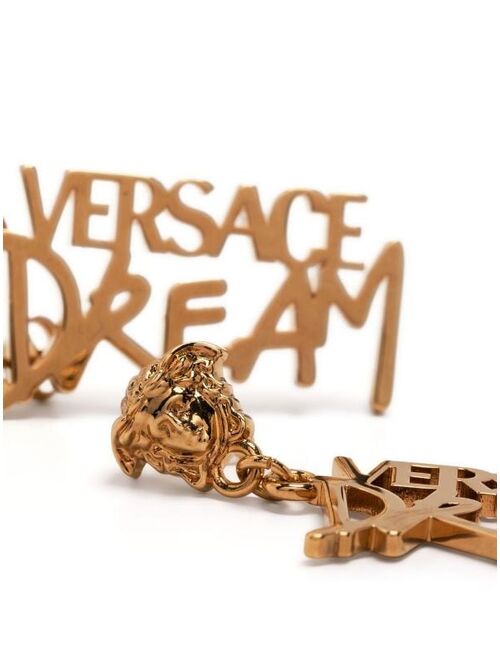 Versace Gold Dream Logo Earrings