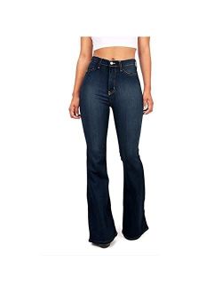 Cixulena Bootcut Jeans for Women Mid Rise Stretchy Slim Denim Pants