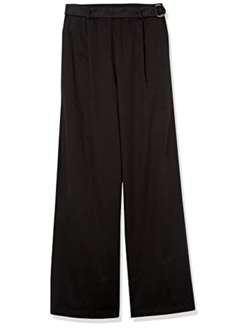 The Drop Women's Kellie Pull-on Belted Wide Leg Pant
