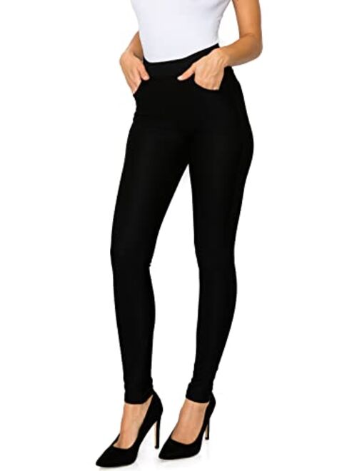 Prolific Health Women's Stretch Dress Pants Pull-On with Pockets Wear to Work Ponte