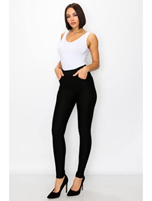 Prolific Health Women's Stretch Dress Pants Pull-On with Pockets Wear to Work Ponte