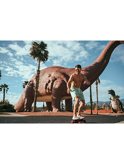 Tipsy Elves Men's Swim Trunks 7 Inch Inseam with 4 Way Stretch and Classic Styles