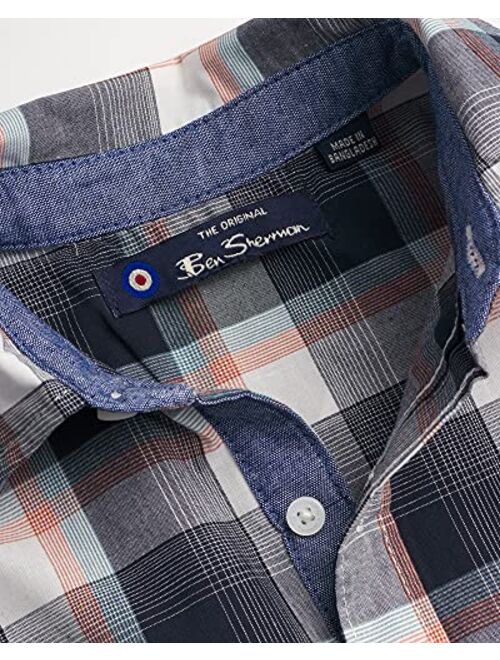 Ben Sherman Boys’ Shirt – Casual Short Sleeve Button Down Collared Shirt (Size: 8-18)
