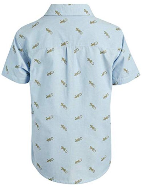 Body Glove Boys' Shirt - 2 Pack Short Sleeve Button Down Summer Beach Shirt (S-XL)