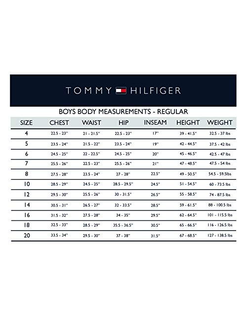 Tommy Hilfiger Boys Long Sleeve Dress Shirt, Collared Button-Down with Cuff Sleeves, Gingham