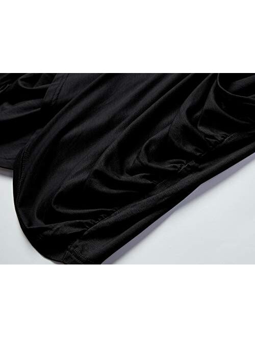 Jeanewpole1 Womens Sexy Cold Shoulder T Shirts Criss Cross Twist Open Back Short Sleeve Blouses Tops