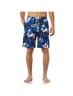 KAILUA SURF Mens Swim Trunks Long, Quick Dry Mens Boardshorts, 9 Inches Inseam Mens Bathing Suits with Mesh Lining