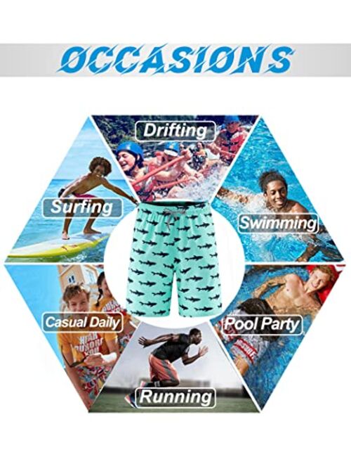 APTRO Men's Swim Trunks 9' Quick Dry Stretch Bathing Suit Beach Swim Board Shorts Swimsuits