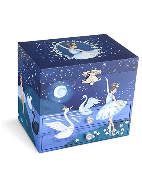 Jewelkeeper Ballerina Music Box & Little Girls Jewelry Set - 3 Ballerina Gifts for Girls