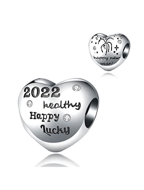 Dazlily Family Love Mom Pumpkin Carriage Mouse Charms fits Bracelets Necklace 925 Sterling Silver Lucky Heart Charm for Woman Girl Jewelry Gifts Pendant Bead