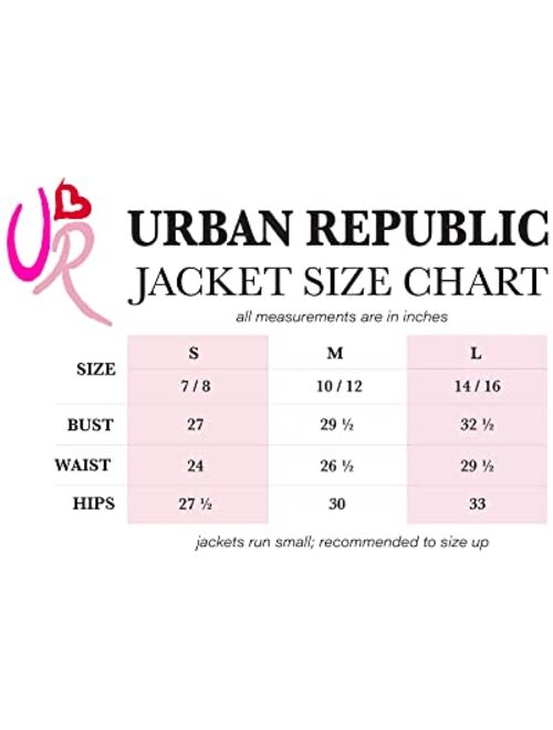 URBAN REPUBLIC Girls' Raincoat - Waterproof Slicker Shell Windbreaker Rain Jacket (7-16)