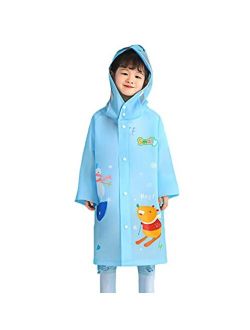 Generic Kids Raincoat Boys Girls Rain Jacket Hooded Dinosaur Poncho Waterproof Coat Outdoor Sports 2-12Years