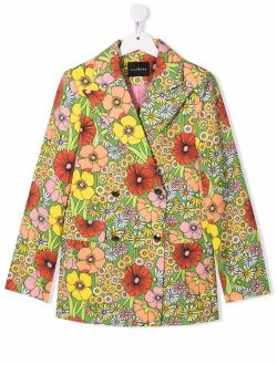 John Richmond Junior TEEN floral-print blazer