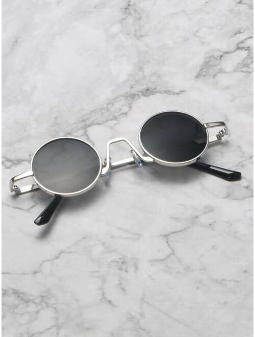Shein Men Metal Round Frame Fashion Glasses
