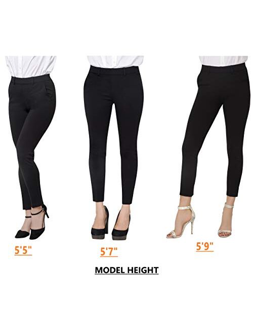 Marycrafts Women's Pull On Stretch Yoga Dress Business Work Pants