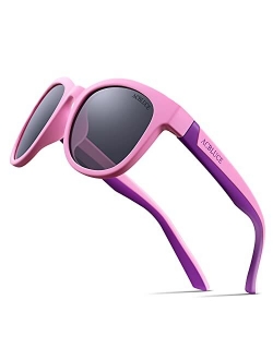 ACBLUCE Kids Polarized Sports Sunglasses TPEE Frame with Adjustable Strap for Boys Girls Age 6-12