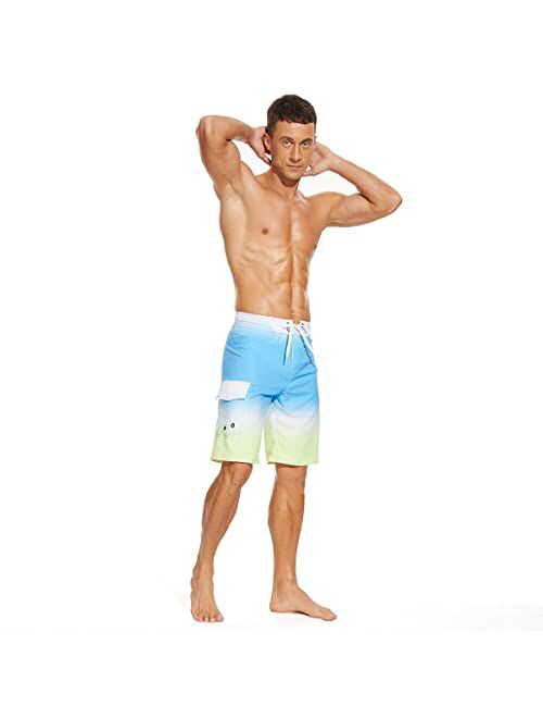 LETSHOLIDAY Men’s Swim Trunks Quick Dry Swimwear Beach Shorts with Side Pockets