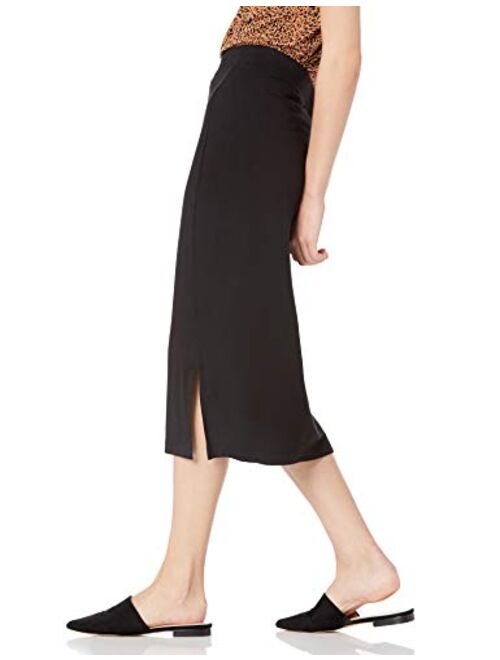 Amazon Essentials Women's Pull-On Knit Midi Skirt