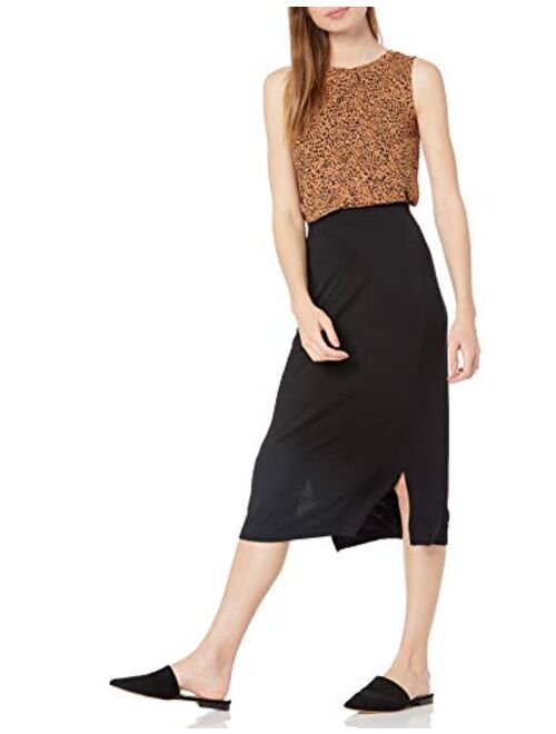 Amazon Essentials Women's Pull-On Knit Midi Skirt