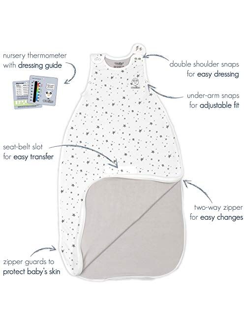 Woolino 4 Season Baby Sleep Bag, Australian Merino Wool Sleep Sack, Adjustable 2-24 Months Size Fits Infants & Toddlers