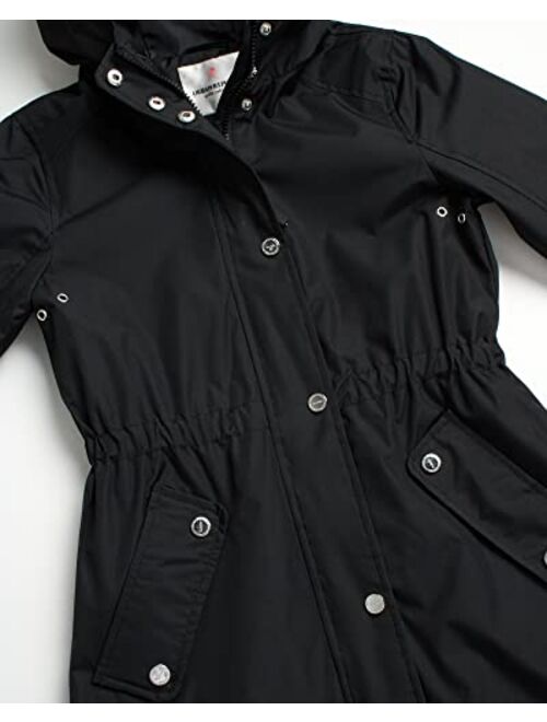 URBAN REPUBLIC Girls' Raincoat - Waterproof Slicker Shell Windbreaker Rain Jacket (7-16)