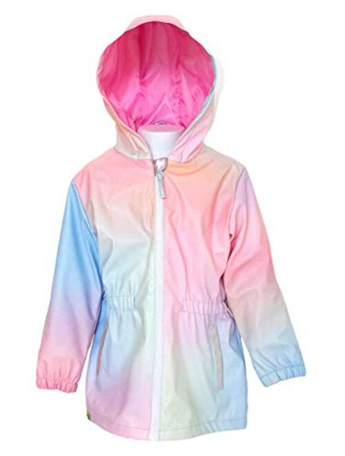 Western Chief Girls Ombre Rainbow Rain Coat Iridescent