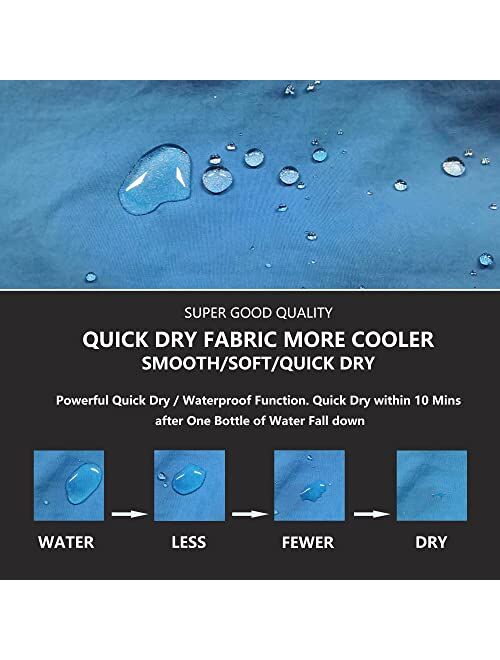 RUFEYY Men's Swim Trunks with Pockets Beach Shorts Quick Dry Shorts Board Shorts Sports Swimwear with Mesh Lining