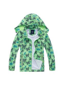 MUMRAP Waterproof Kids Rain Jackets With Hood,Lightweight Toddler Raincoat For Boys GirlsKids Clothes Windbreaker Jacket