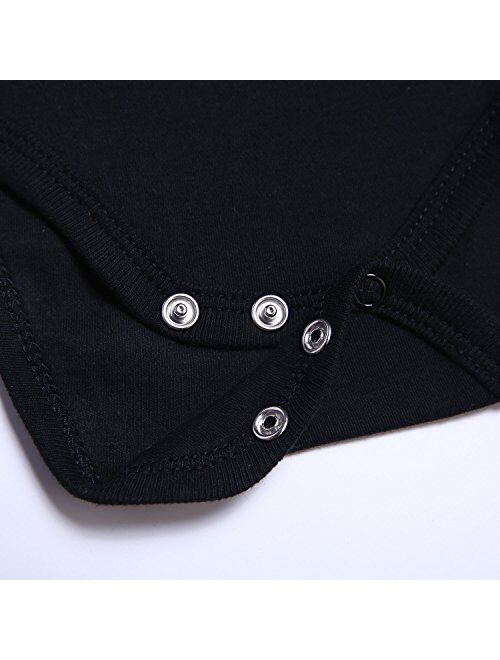 DEFAHN Funny Twins Baby Bodysuits Boys Girls Rompers 2 Pack Twin Matching Clothes Outfits for Newborn Infant