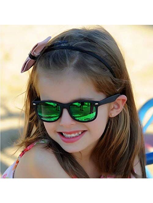 YAMAZI Kids Sunglasses Polarized Sports Fishing Baseball Unbreakable Beach Sunglass for Boys Girls Toddler Child Age 3-10