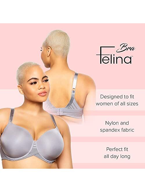 Felina Paramour Marvelous Side Smoothing T-Shirt Bra with Tighter Band Design