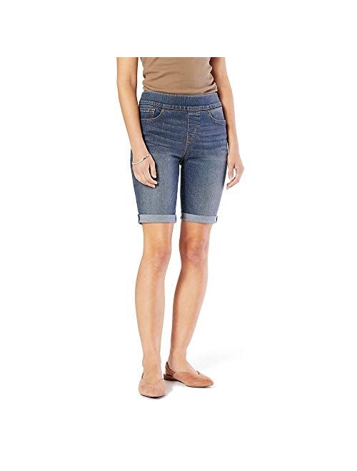 Signature by Levi Strauss & Co. Gold Label Women's Totally Shaping Pull On Bermuda Shorts (Standard and Plus)