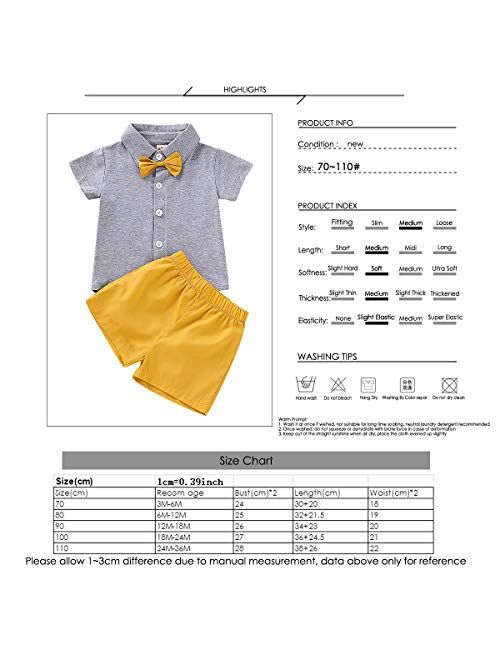 Camidy Baby Boy Girl Brother and Sister Matching Outfits Short Sleeve Tops + Shorts Set